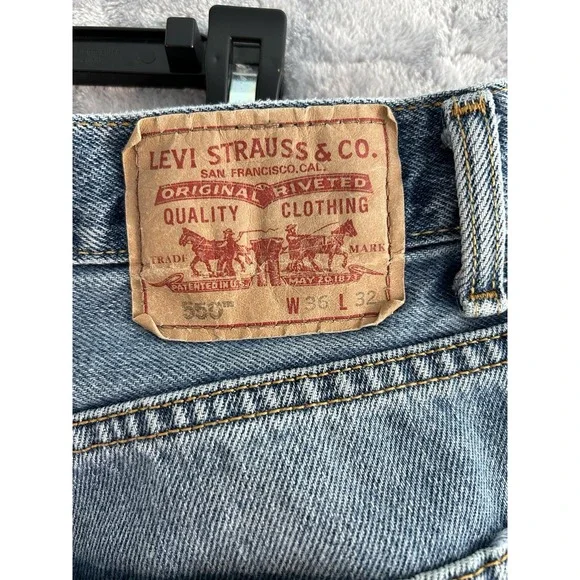 Levis 550 Jeans Men 36x31 Relaxed Fit Baggy Skate Street Comfortable Western - Picture 4 of 8